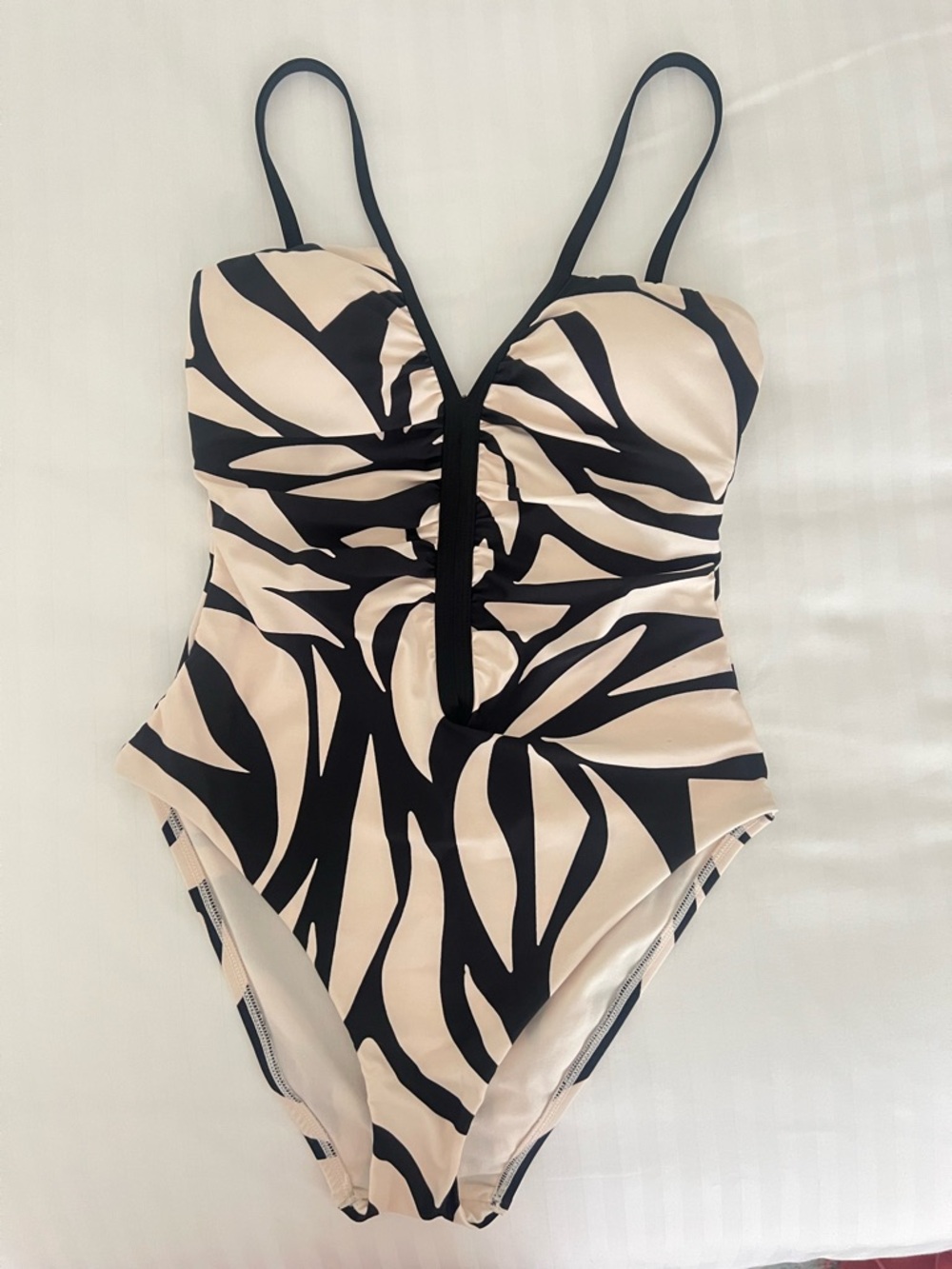 Sanctuary Black & Cream Print One-Piece Swimsuit